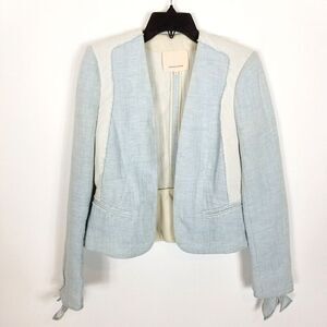 Rebecca Taylor Light Blue and Cream Blazer